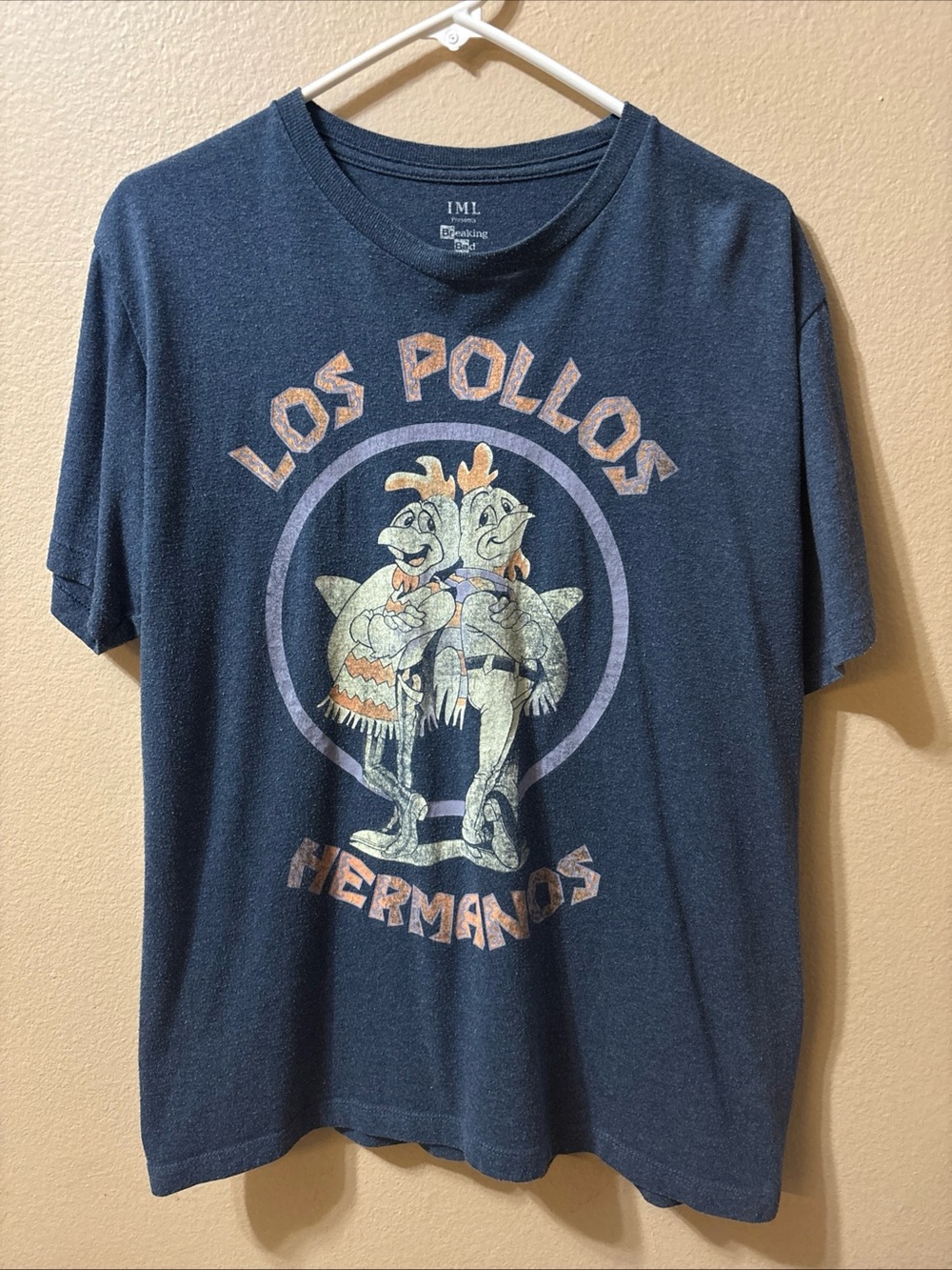 Breaking Bad Licensed Los Pollos Hermanos T-Shirt Size Large 60/40 Blend
